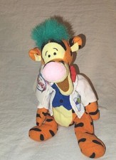 Vintage   Disney   MAD SCIENTIST TIGGER   Bean Bag Plush/Stuffed Animal 9"  