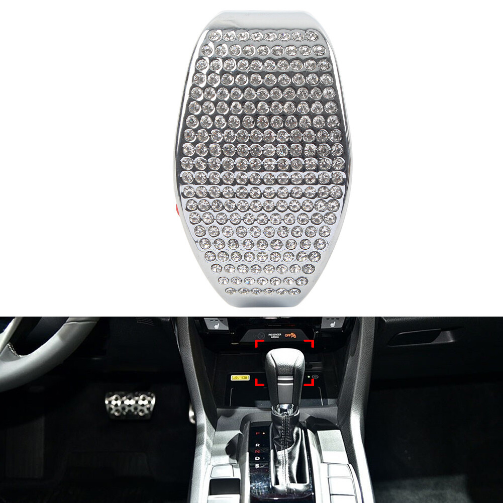 Diamond Gear Shift Lever Knob Cover Trim For Honda Civic 10th Generation 2016-21