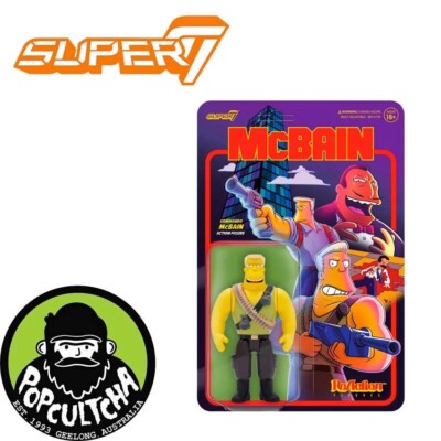 The Simpsons - Commando McBain ReAction 3.75  Action Figure ''New''