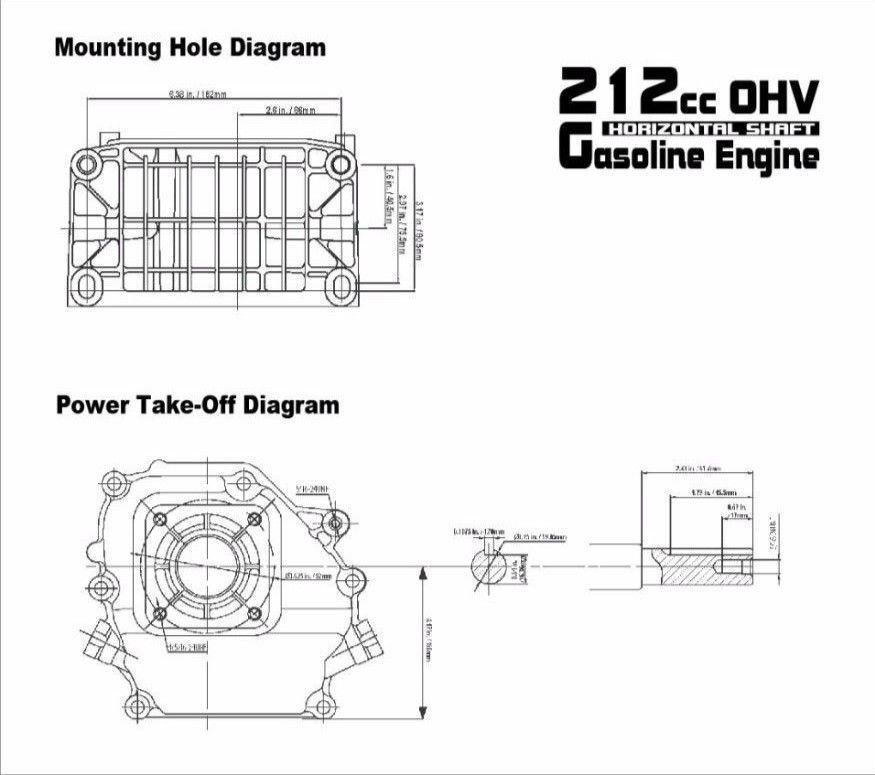 Sigma 6.5HP 212CC Horizontal Gas Engine For lawnmower Pump Same Predator Factory