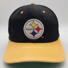 VTG Pittsburgh Steelers Faded Black New Era KMG Pro Model Snapback Hat Cap