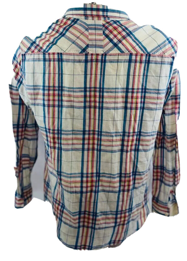 “Used” Guess Men’s X-Large Plaid Button Down Long… - image 2