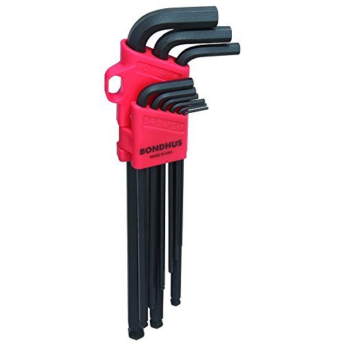 Bondhus BLX9MXL 9 Piece Extra Long Ball Ended Metric Hexagon Key Set 1.5-10mm