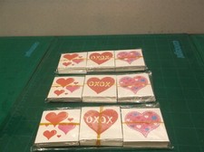  3 144 Pcs Valentine's Day Temporary Tattoos Stickers Red Heart Themed Tattoos