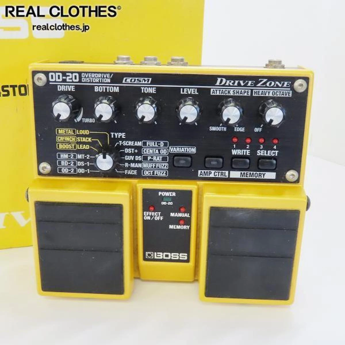 BOSS OD-20 Drive Zone Overdrive Distortion Guitar Effects Pedal works normally