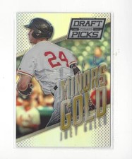 2014 Prizm Perennial Draft Minors Gold Prizms #19 Joey Gallo RC Rangers Dodgers