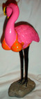 VTG PINK LADY FLAMINGO STATUE in POLKA DOT BIKINI & SUNGLASSES-PLASTIC/15"/VTG — photo 5