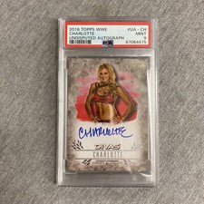 2016 Topps WWE Undisputed Charlotte Flair Autograph PSA 9
