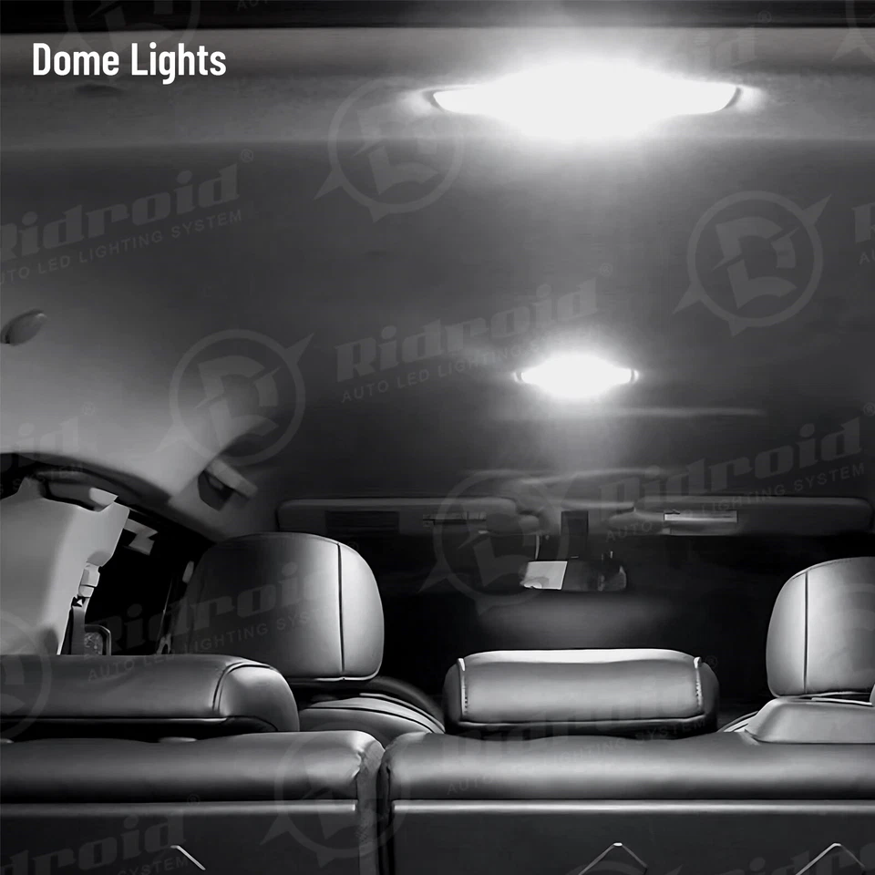 Kit de paquete de luces interiores LED blancas para GMC Sierra 1500 2500 3500 1999-2013 Foto 2 de 4