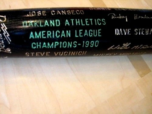 Batte De Baseball Signée Jose Canseco - Louisville Slugger - MVP 1988 - Avec Certificat
