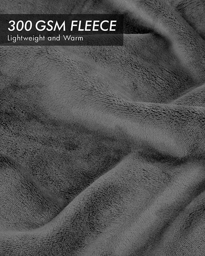 Fleece Blanket 300GSM Luxury Bed Blanket Anti-Static Fuzzy Soft Utopia Bedding - Picture 19 of 170