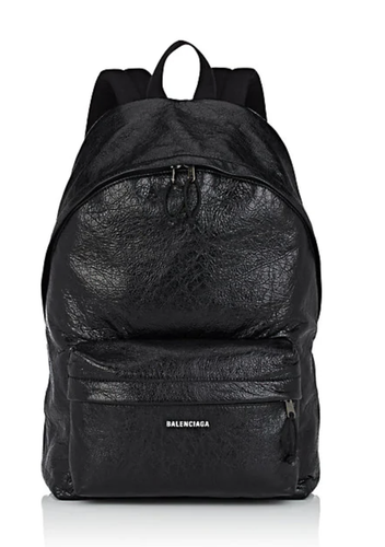 $1595 Balenciaga Arena piegate Zaino Borsa in pelle nera logo | eBay