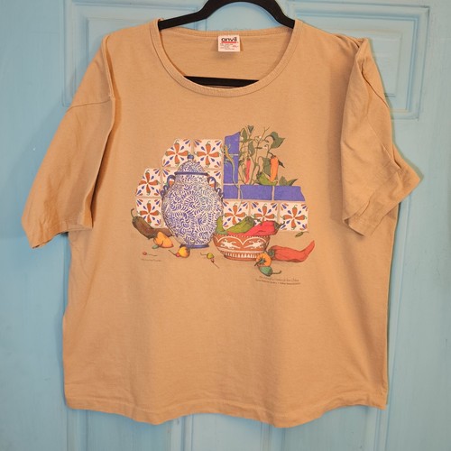 Vintage 90s Anvil XL Chili Scene Tucson Botanical Gardens 9th Annual Tshirt
