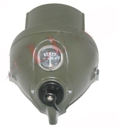 Lucas Type 7 " Militaire Couleur Blackout Phare Pour Norton BSA Triumph Gec - Photo 3/7