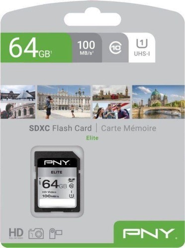 PNY Elite R100 SDXC 64GB, UHS-I U1, klasa 10