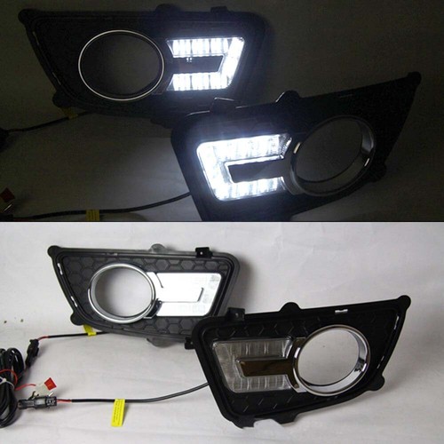 1 Pair Led Front Bumper Fog Lights Day Light FIt for Kia Sportage 2007-2012 - Picture 4 of 5