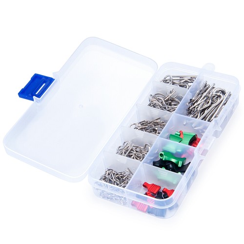 Stainless Steel Body Shell R Clips Pin for 1/10 1/24 SCX10 SCX6 TRX4 TRX6 Tamiya - Picture 1 of 12