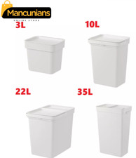 IKEA HÅLLBAR Bin Lid Light Grey Storage Organizers Waste Paper Dustbin Baskets