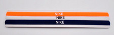 Nike Elastic Hairband Headband 3PK Total Orange/White/Midnight Navy