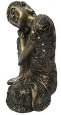 Nouvelle Pièce Décorative Bouddha Reposant En Résine Au Look Antique Attrayant