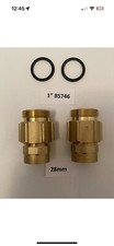 Domestic Gas Meter Adapter to 28mm for U6 E6 G4 Including Washers