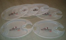 6 Hy-Vee WineFest Wine, Cheese and Appetizer Plastic Trays