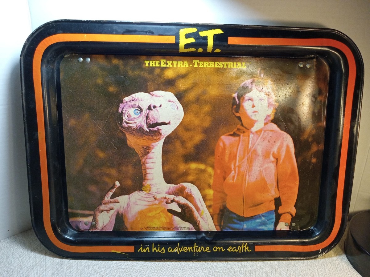 ET 1982 Vintage Metal Folding TV Dinner Tray Universal Studios