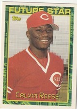 FREE SHIPPING-MINT-1994 Topps Future Star Calvin Reese #278 REDS
