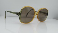 Vintage Viennaline 1529 50 Brown Green Round Sunglasses FRAMES ONLY Germany