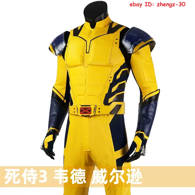 2025 全新 Deadpool & Wolverine Jumpsuit Outfit Cosplay 万圣节服装全套 — 第 2/4 张图片