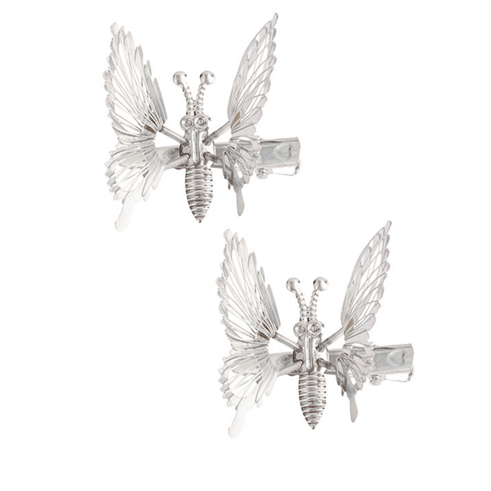 2PCs/set Hollow Butterfly Hair Clips Girl's Fashion Moving Butterfly