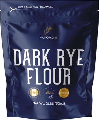 Dark Rye Flour, 2lbs, Dark Rye Flour For Bread Machine, Pumpernickel Flour, Rye