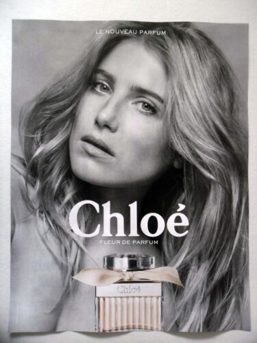 PUBLICITE-ADVERTISING :  CHLOE Fleur de Parfum  2016 Dree Hemingway - Afbeelding 1 van 1