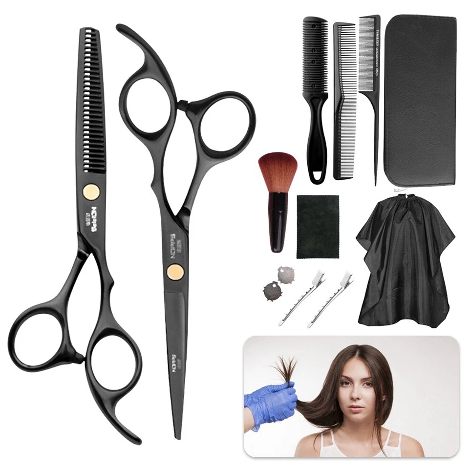 11er Profi Haarschere Set Edelstahl Friseurschere Effilierschere *Haarschneider - Bild 2 von 4