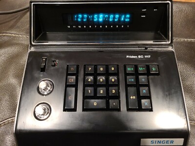 Rare Vintage Retro 1970s Calculator Singer Friden EC 1117A Made In