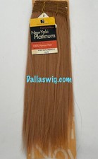 SALE Sensationnel 100 Human Premium New Yaki Platinum Weaving Hair 12" ONE Pack