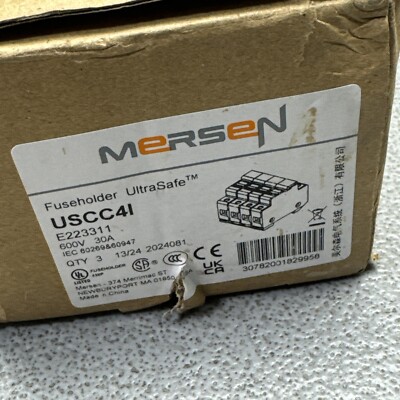 3-PACK MERSEN USCC4I ULTRASAFE FUSEHOLDER