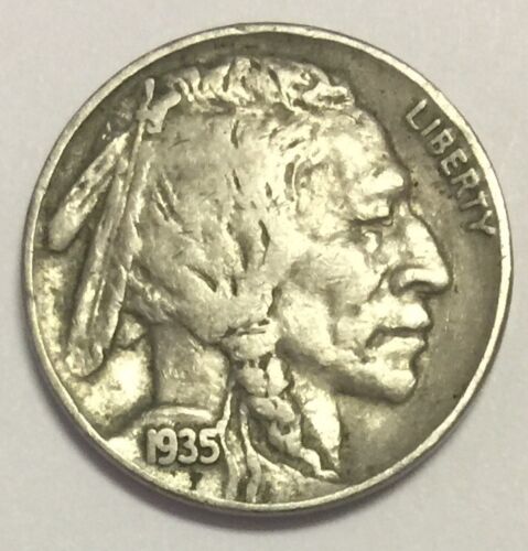 1935 P Indian Head or "Buffalo" Nickel - Afbeelding 1 van 2