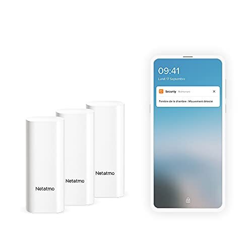 Netatmo DTG-FR - Rilevatori di apertura intelligenti per porte e (S2m)