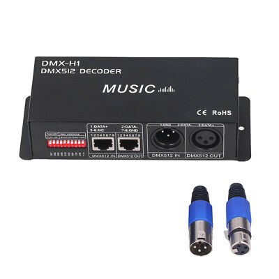 4 Channel DMX 512 Decorder Adjustable RGB Dimming LED Decorder Controller For