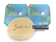 Pre-Assembled Table Tennis Racket DHS TG 506X Blade + H3 Neo Rubbers Ping Pong