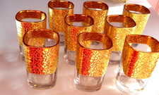SET OF 9 GOLD TURKISH MOROCCAN