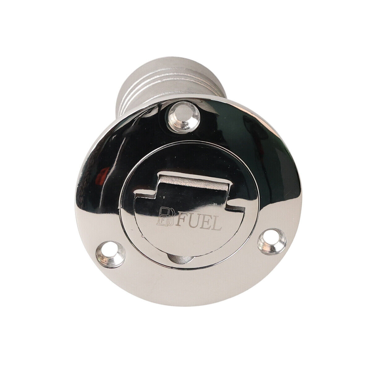 1.5" Boat Deck Fill Keyless 316 Stainless Steel Fuel Filler Flush Mount