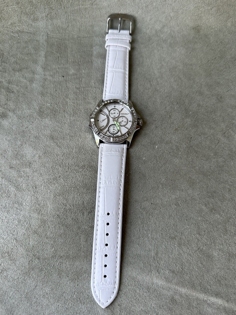 Watch Seiko 6G34-00JO Women's Quartz, swarovski stones | eBay