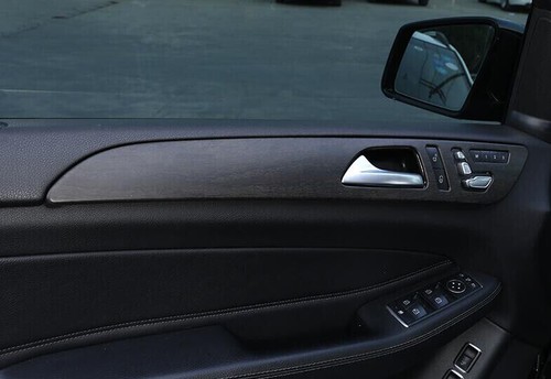 Brown Wood Grain Inner Door Panel Trim Cover Strip 4PCS For Benz ML GL 2012-2016 - Picture 3 of 7