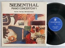 VERY RARE SIEBENTHAL CONTEMPORARY SWISS ONLY PIANO CONCERTO STEREO LP