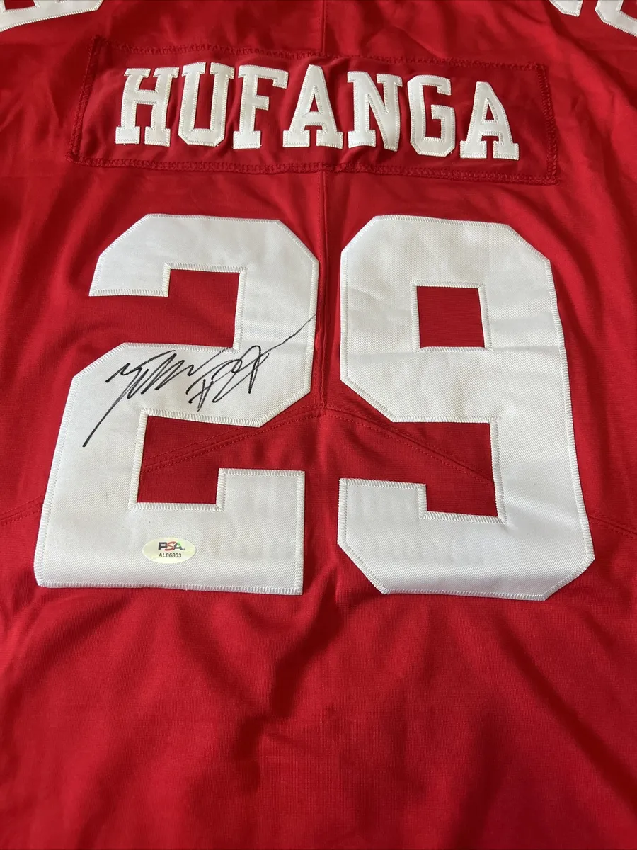 Talanoa Hufanga Signed San Francisco 49ers Jersey PSA DNA Coa Autographed