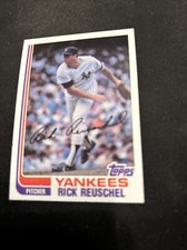 1982 Topps Baseball Card #405 Rick Reuschel New York Yankees NmMt Free Shipping!