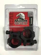 Millett Tactical Rings 30mm Picatinny Medium Matte DT00717 w/Accessory rail