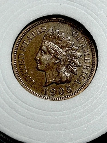 1905 Indian Head Penny - 4 Full Diamonds & Sharp Liberty - High Grade XF JC21